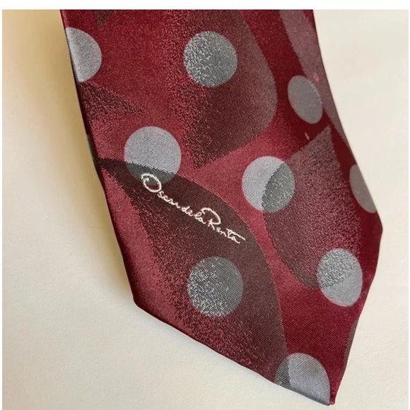 VTG Oscar De La Renta Studio Tie - Picture 3 of 4